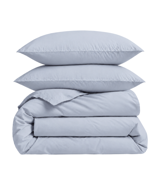 Premium satino patalynės komplektas „Classic grey“. Satino patalynė