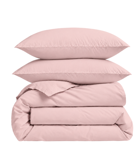 Premium satino patalynės komplektas „Classic pink“. Satino patalynė