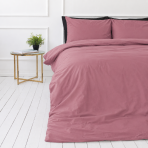 Premium satino patalynės komplektas „Grape sateen“. Patalynės komplektai 150x200, 140x200 cm, 150x200 cm, 160x200 cm, 180x200 cm, 200x200 cm, 200x220 cm, 220x240 cm. Rožinio mauve atspalvio patalynė su subtiliu ir elegantišku vaizdu