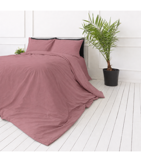 Premium satino patalynės komplektas „Grape sateen“. Satino patalynė
