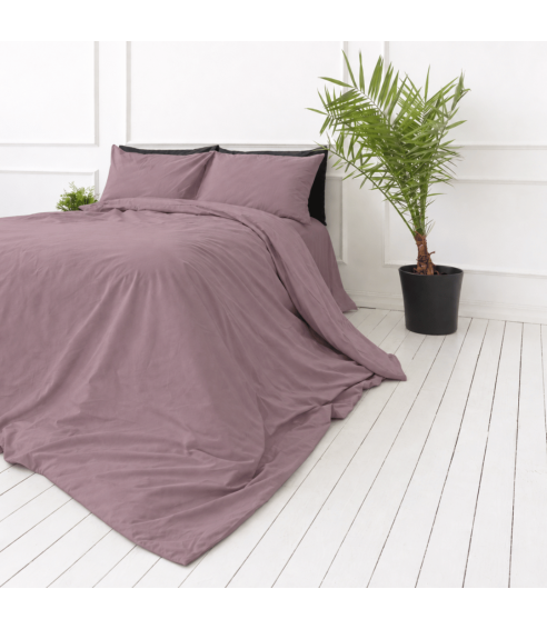 Premium satino patalynės komplektas „Grape sateen“. Satino patalynė