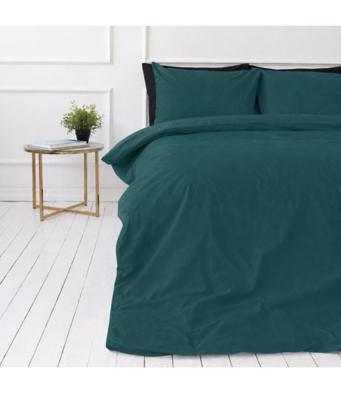 Premium satino patalynės komplektas „Green Sateen“. Satino patalynė