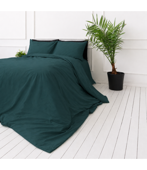 Premium satino patalynės komplektas „Green Sateen“. Satino patalynė