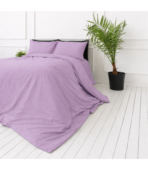 Premium satino patalynės komplektas „Lilac Sateen“. Satino patalynė