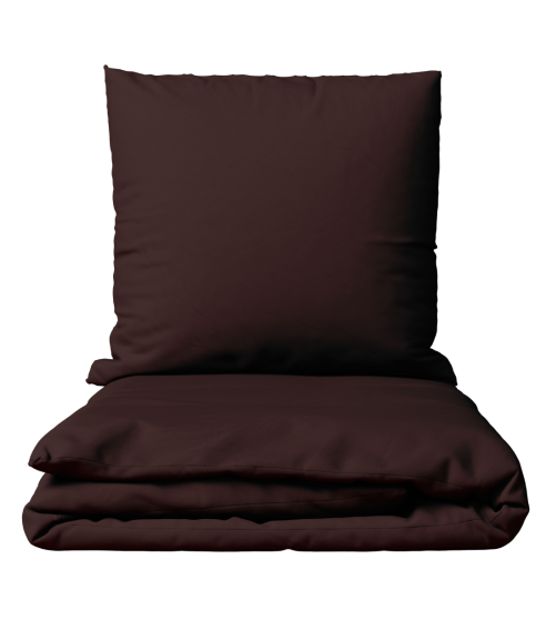 Premium satino patalynės komplektas „Chesnut glow“. Satino patalynė