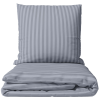 Premium satino patalynės komplektas „Moon Grey Stripe Satin“