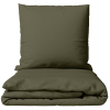 Premium satino patalynės komplektas „Moss green“