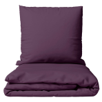 Premium satino patalynės komplektas „Plum glow“. Satino patalynė, 140x200 cm, 200x200 cm, 200x220 cm, 220x240 cm. Tamsiai violetinis patalynės komplektas, suteikiantis jaukumo ir elegancijos jūsų miegamajam