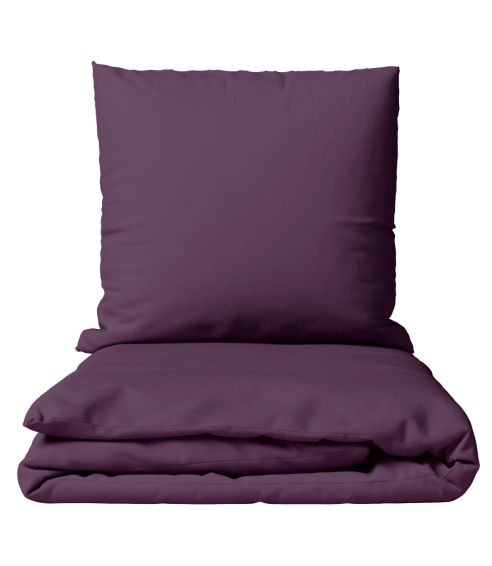 Premium satino patalynės komplektas „Plum glow“. Satino patalynė