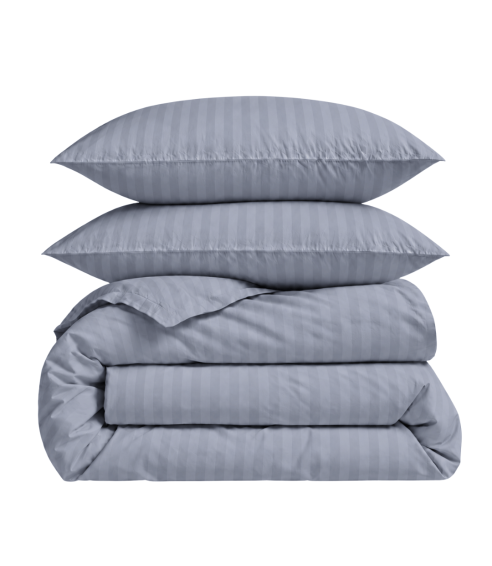 Premium satino patalynės komplektas „Tradewinds Stripe Sateen“. Satino patalynė