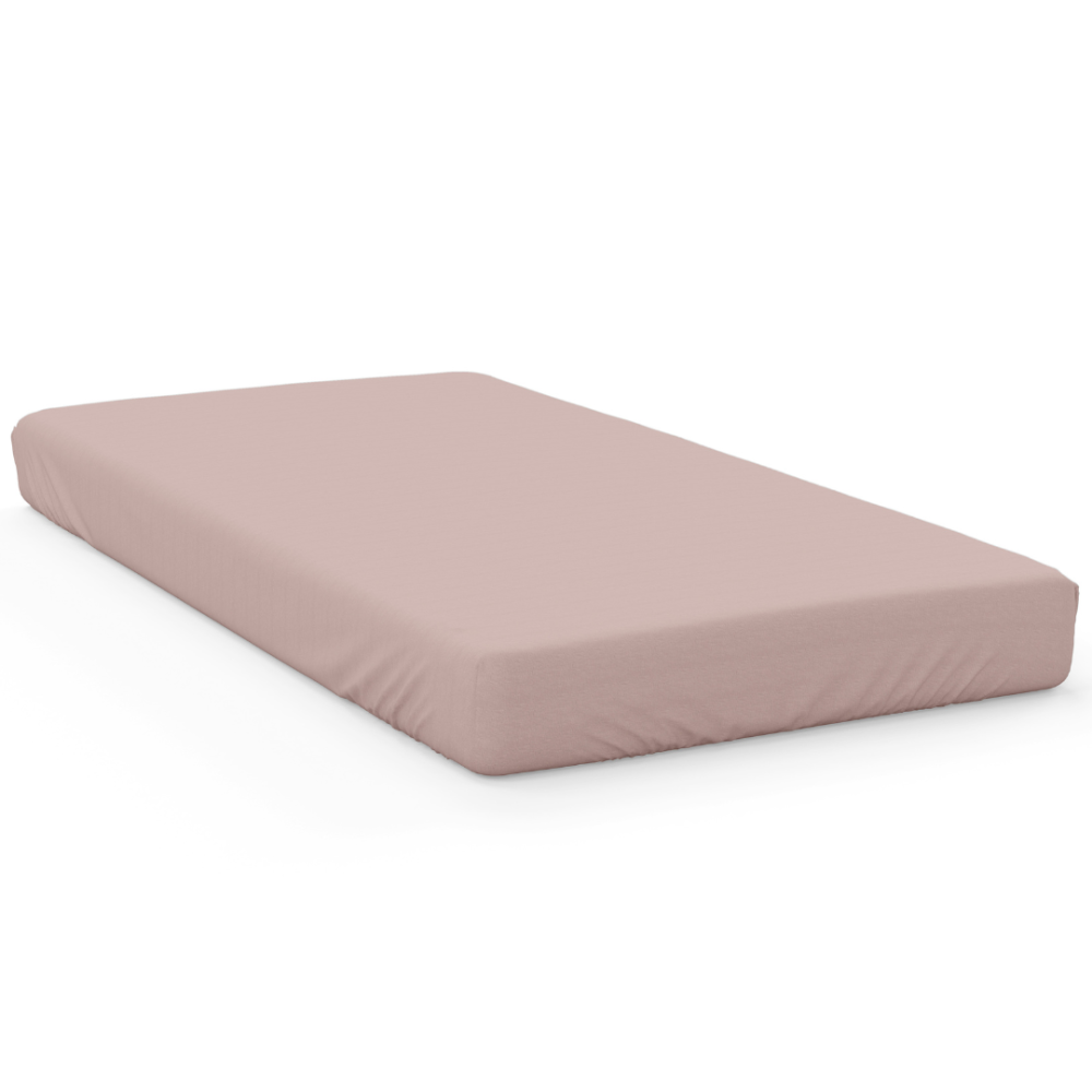 Satininė paklodė su guma „Dusty pink“. Paklodės su guma, 80x200 cm, 90x200 cm, 120x200 cm, 140x200 cm, 160x200 cm, 180x200 cm