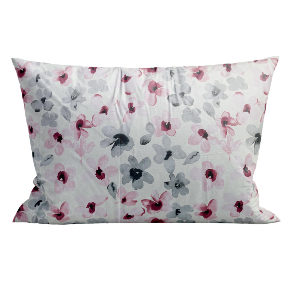 Satino pagalvės užvalkalas „Floral“. Pagalvių užvalkalai 50x70