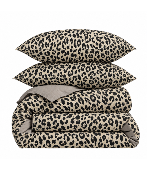 Satino patalynės komplektas „Exotic Leopard“. Satino patalynė