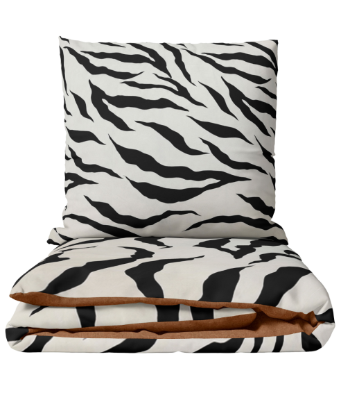 Satino patalynės komplektas „Exotic Zebra“. Satino patalynė