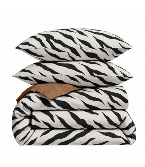Satino patalynės komplektas „Exotic Zebra“. Satino patalynė