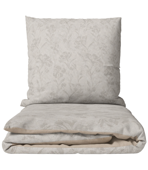 Satino patalynės komplektas „Sand Damask“. Satino patalynė