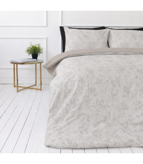 Satino patalynės komplektas „Sand Damask“. Satino patalynė