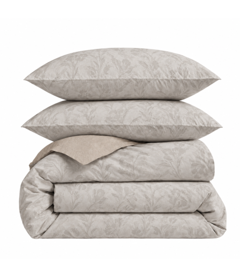 Satino patalynės komplektas „Sand Damask“. Satino patalynė