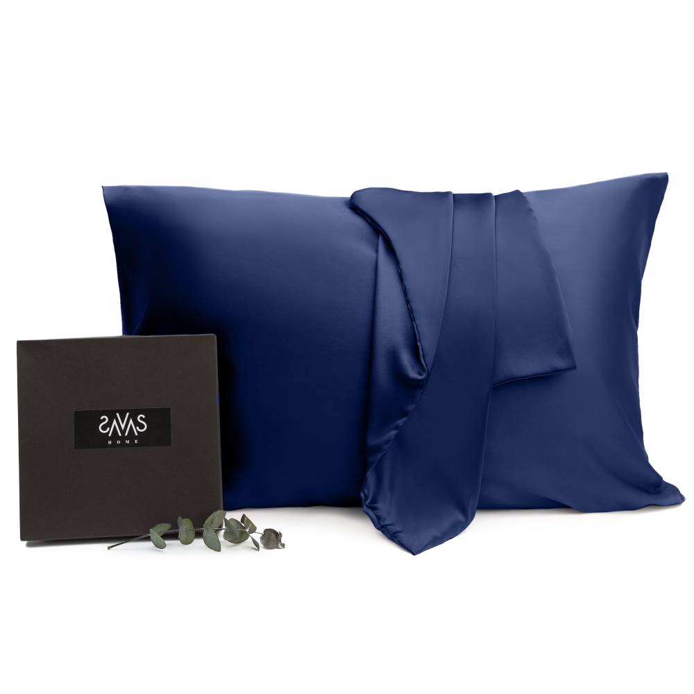 Šilkinis pagalvės užvalkalas „Indigo“. Šilkiniai pagalvių užvalkalai . Tamsiai mėlynas šilkinis užvalkalas, švelnus ir elegantiškas, skirtas vėsiam ir prabangiam miegui.