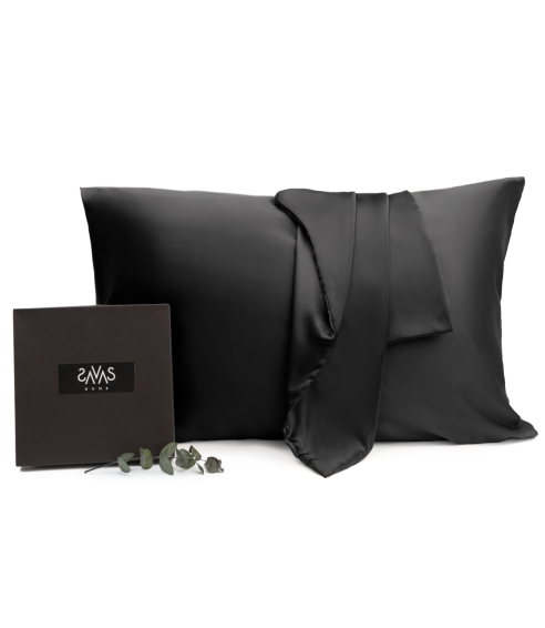 Šilkinis pagalvės užvalkalas „Obsidian Silk“. Šilkiniai pagalvių užvalkalai 