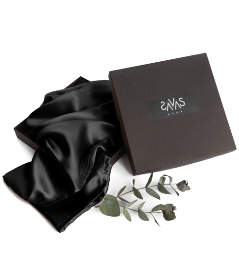 Šilkinis pagalvės užvalkalas „Obsidian Silk“. Šilkiniai pagalvių užvalkalai 
