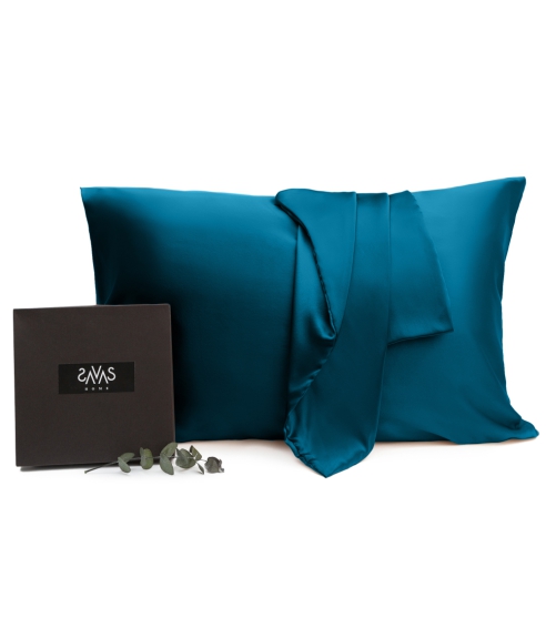 Šilkinis pagalvės užvalkalas „Turquoise“. Šilkiniai pagalvių užvalkalai 