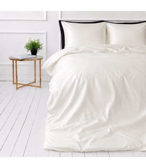 Šilkinis patalynės komplektas „Pearl White Silk“. Patalynės komplektai 200x220