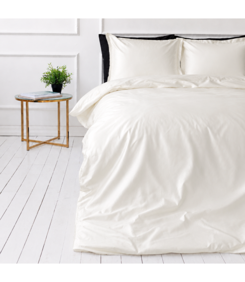 Šilkinis patalynės komplektas „Pearl White Silk“. Patalynės komplektai 200x220