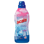 Skalbimo skystis delikatiems ,,Scala delicate liquid laundry detergent". Valikliai. Scala skalbimo skystis delikatiems audiniams šalia švelnios vilnos megztinio