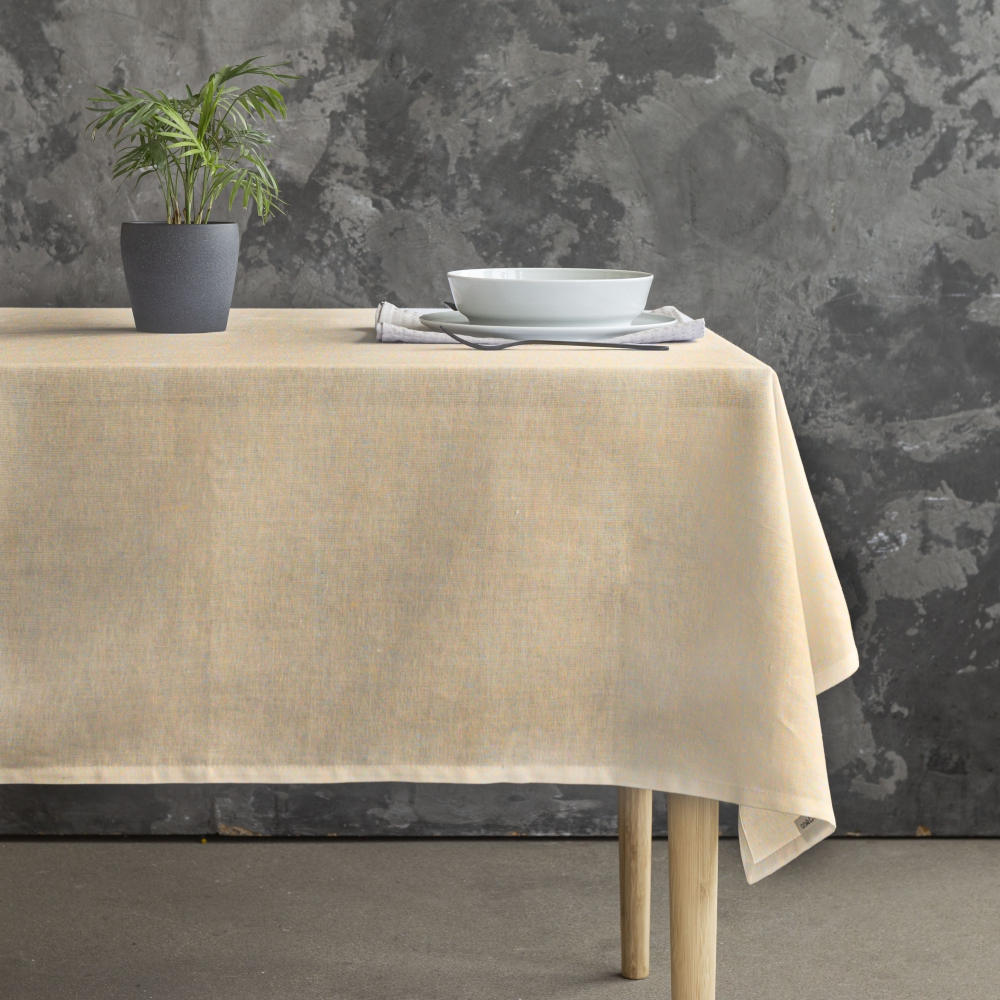 Staltiesė „Linen Natural“. Lininės staltiesės, 140x140 cm, 140x240 cm, 140x300 cm