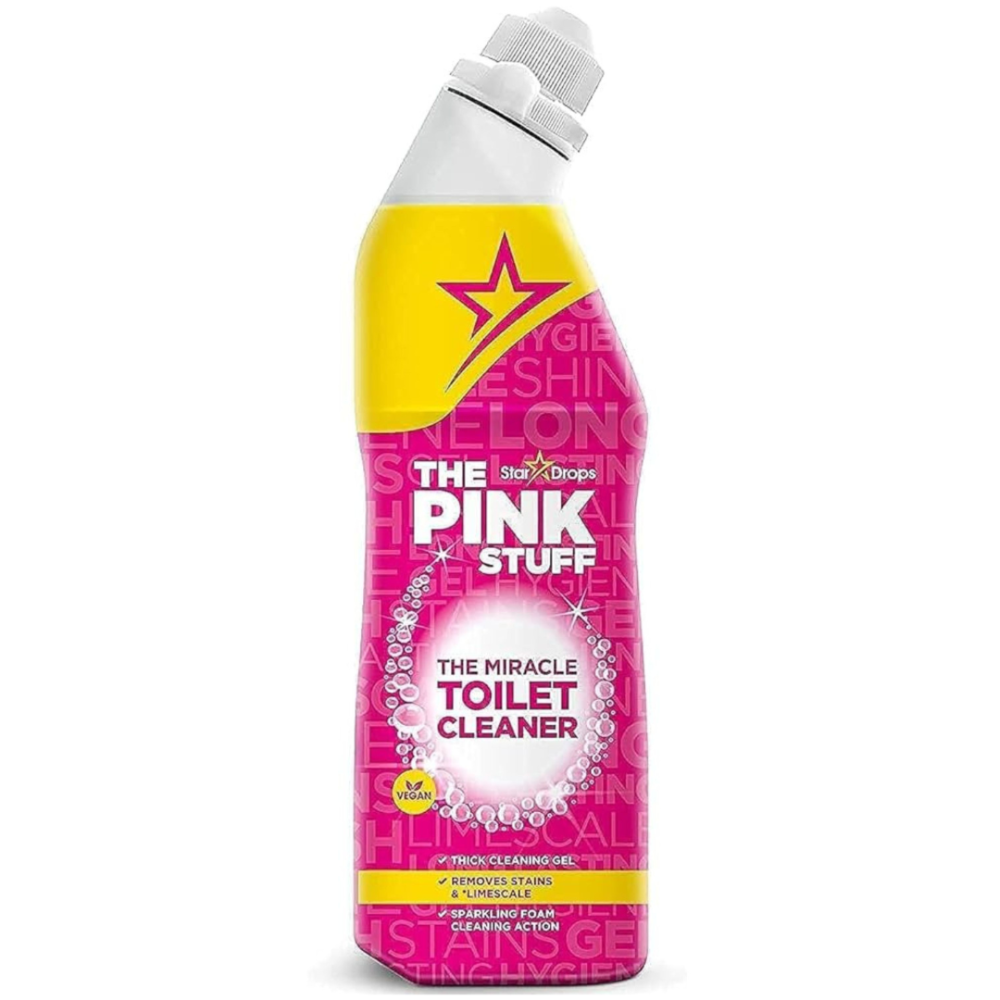 Tualeto valiklis „Toilet cleaner The Pink Stuff“. Valikliai. „pink stuff“ klozeto valiklis, kad vonios kambarys būtų spindinčiai švarus.