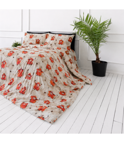 Vaikiškas patalynės komplektas „Safari Bulls”. Medvilninė patalynė