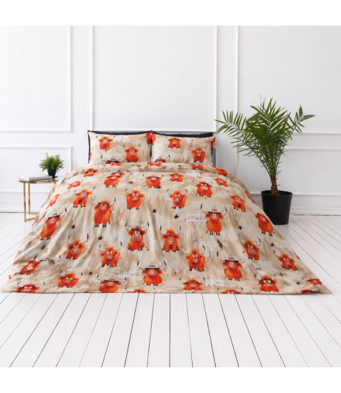 Vaikiškas patalynės komplektas „Safari Bulls”. Medvilninė patalynė