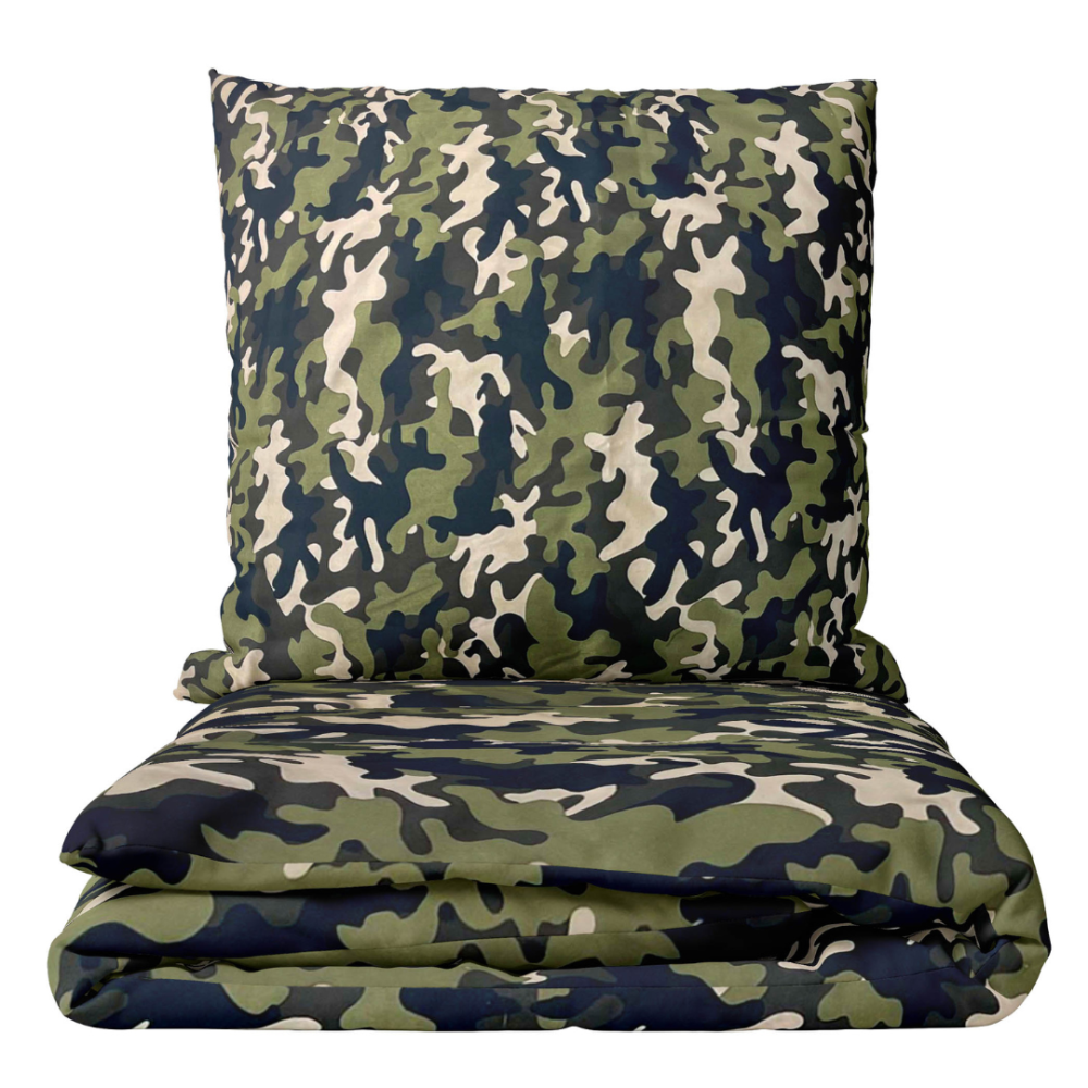 Viengulės patalynės komplektas „Camouflage“. Patalynės komplektai 140x200, 140x200 cm, 150x200 cm, 160x200 cm