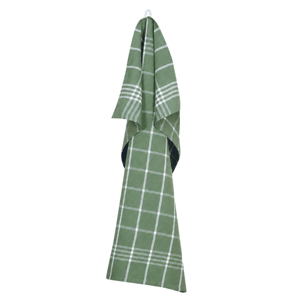 Virtuviniai rankšluosčiai „Farmhouse Kitchen Towel“. Virtuviniai rankšluosčiai. Žalias virtuvinis rankšluostis su klasikiniu baltu languotu raštu Virtuviniai rankšluosčiai „Farmhouse Kitchen Towel“. Virtuviniai rankšluosčiai. Žalias virtuvinis rankšluostis su klasikiniu baltu languotu raštu