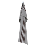 Virtuviniai rankšluosčiai „Urban Kitchen Towel“. Virtuviniai rankšluosčiai. Šviesiai pilka virtuvinė šluostė su tamsiai rudomis juostomis