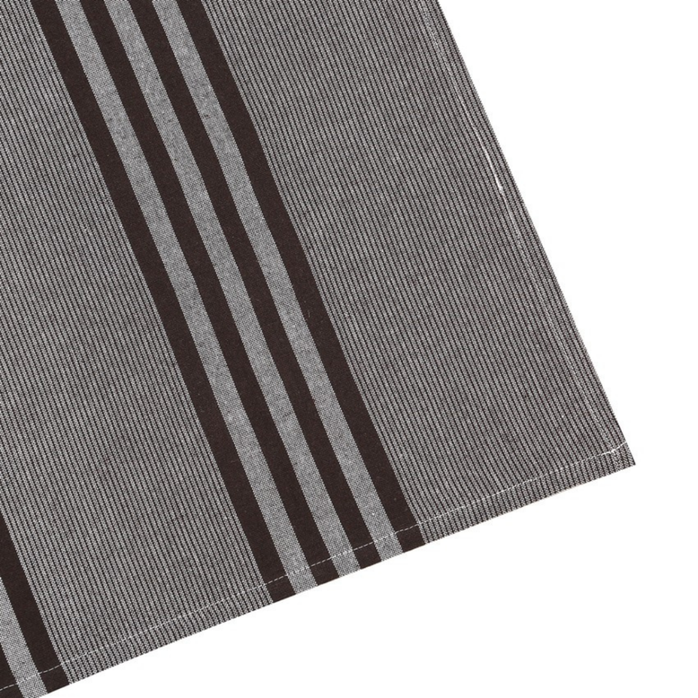 Virtuviniai rankšluosčiai „Urban Kitchen Towel“. Virtuviniai rankšluosčiai. Pilkai ruda virtuvinė šluostė su kontrastingų juostų dizainu