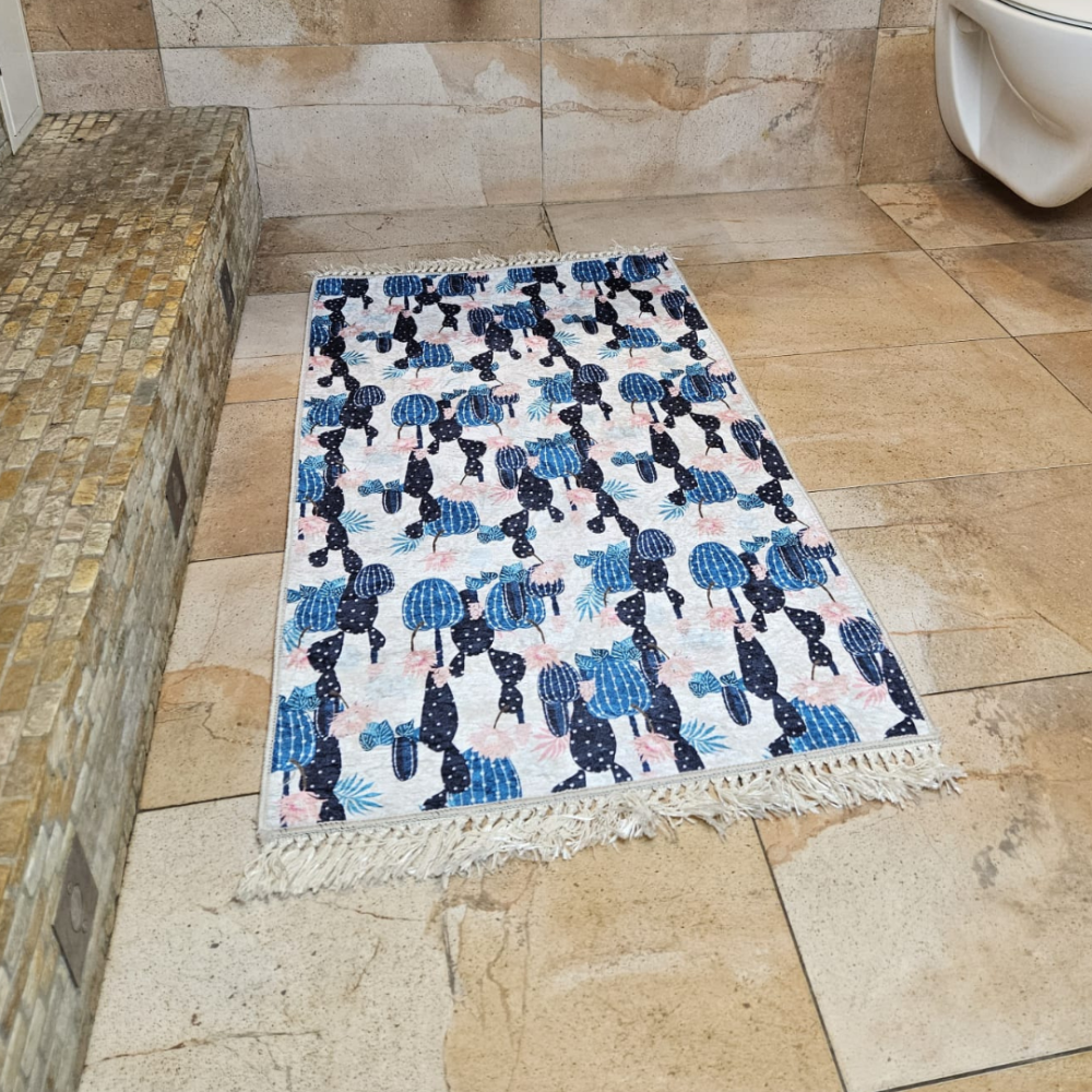 Vonios kilimėlis „Cactazure“. Vonios kilimėliai, 60x95 cm