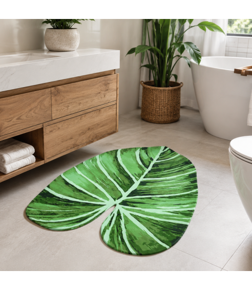 Vonios kilimėlis „Leaf mat“. Vonios kilimėliai