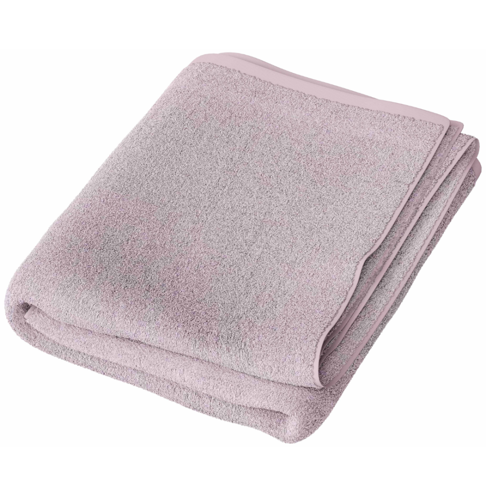 Vonios rankšluostis „Blush Economic Towel“. Rankšluosčiai, 60x35 cm, 100x45 cm. Rožinis rankšluostis su subtilia storesne juostele apačioje