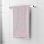 Vonios rankšluostis „Blush Economic Towel“. Rankšluosčiai, 60x35 cm, 100x45 cm. Šviesiai rožinis rankšluostis be raštų, vientiso dizaino