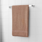 Vonios rankšluostis „Brown Economic Towel“. Rankšluosčiai, 60x35 cm, 100x45 cm. Šiltas kavos atspalvio rankšluostis vienodai rudos spalvos