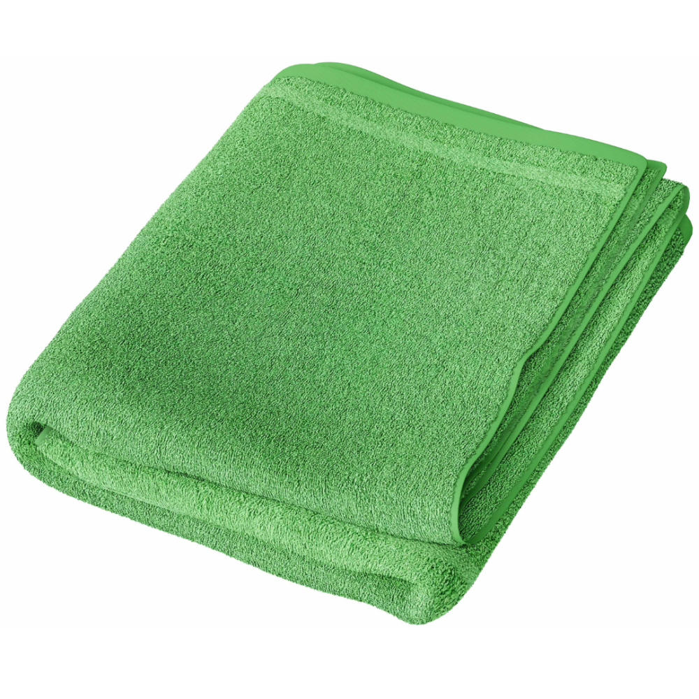 Vonios rankšluostis „Green Economic Towel“. Rankšluosčiai, 60x35 cm, 100x45 cm. Žalias rankšluostis vientiso, gaivaus žalio atspalvio