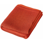 Vonios rankšluostis „Orange Economic Towel“. Rankšluosčiai, 60x35 cm, 100x45 cm. Oranžinis rankšluostis su subtilia ornamentine juostele apačioje.