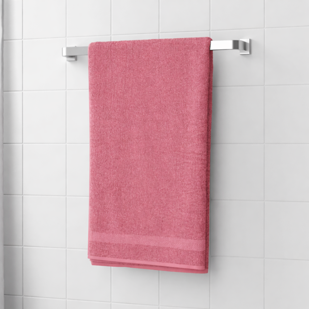 Vonios rankšluostis „Pink Economic Towel“, 60x35 cm, 100x45 cm