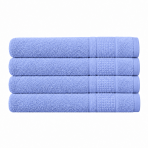 Vonios rankšluostis „Royal Lilac towel“, 70x140 cm. Šviesiai mėlynas vonios rankšluostis su subtiliu tekstūriniu raštu.