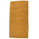 Vonios rankšluostis „Terry Mustard“. Rankšluosčiai, 50x90 cm, 70x140 cm. Elegantiškas garstyčių spalvos medvilninis vonios rankšluostis, suderinantis minkštumą ir didelį sugeriamumą, idealiai tinkantis gyvybingam ir rafinuotam vonios kambario įvaizdžiui.